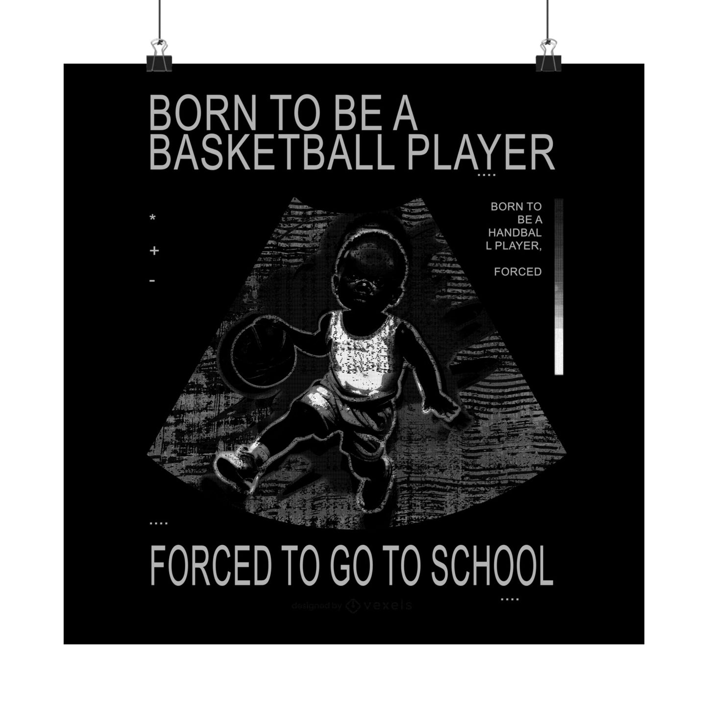 Basketball Poster Print, Motivational Wall Art, Unique Gift for Players, School Decor, Sports Enthusiast, Inspirational Quote
