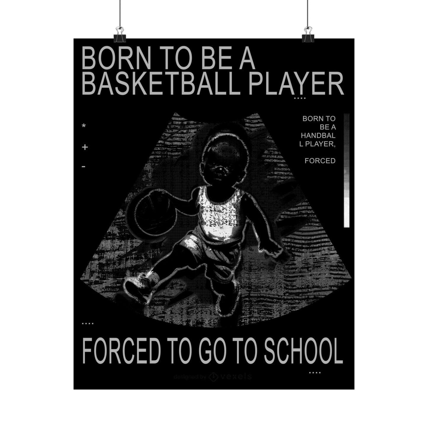 Basketball Poster Print, Motivational Wall Art, Unique Gift for Players, School Decor, Sports Enthusiast, Inspirational Quote