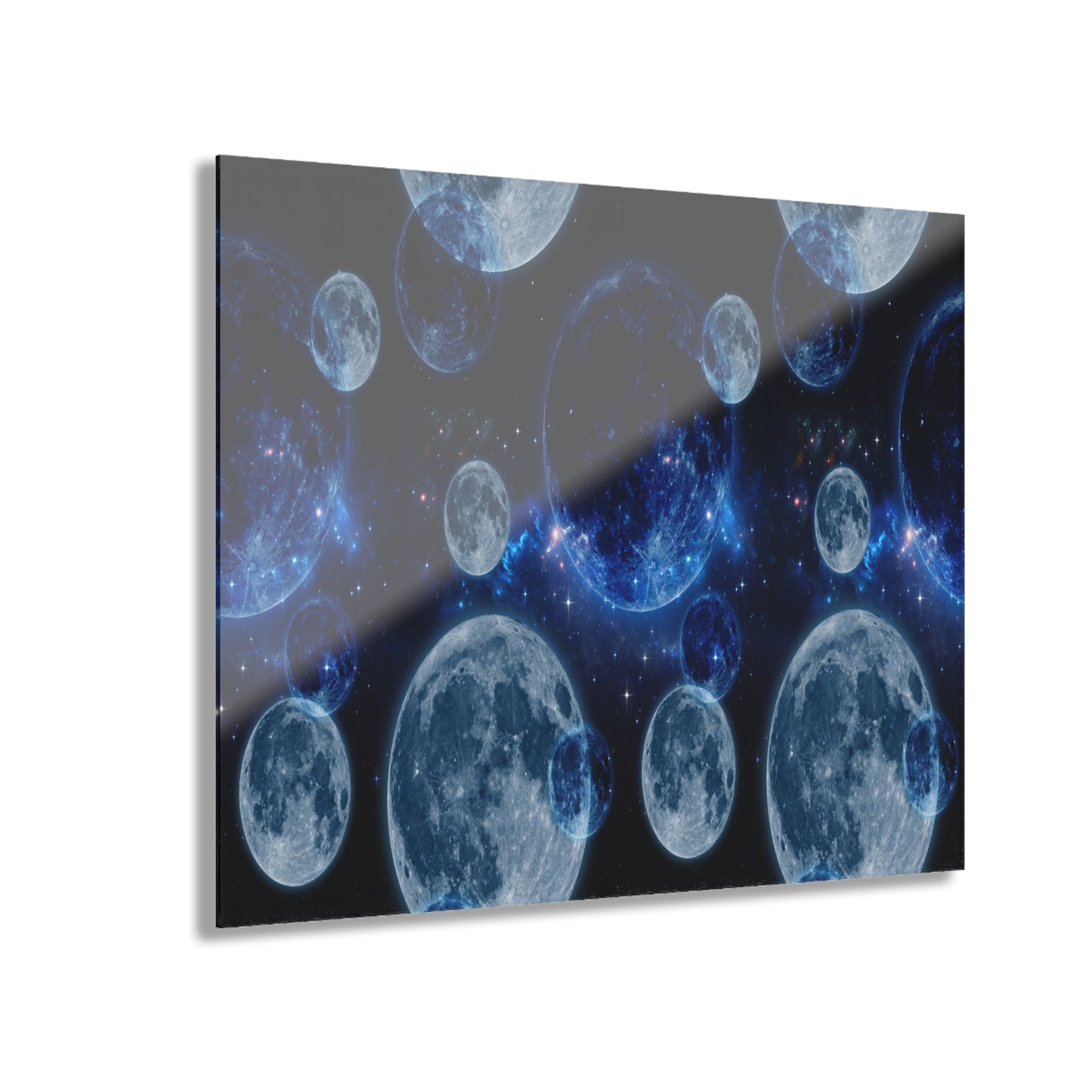 Moonlit Acrylic Wall Art Print - Celestial Decor, Luna Artwork, Space Lovers Gift, Modern Home Aesthetic, Gifting for Occasions