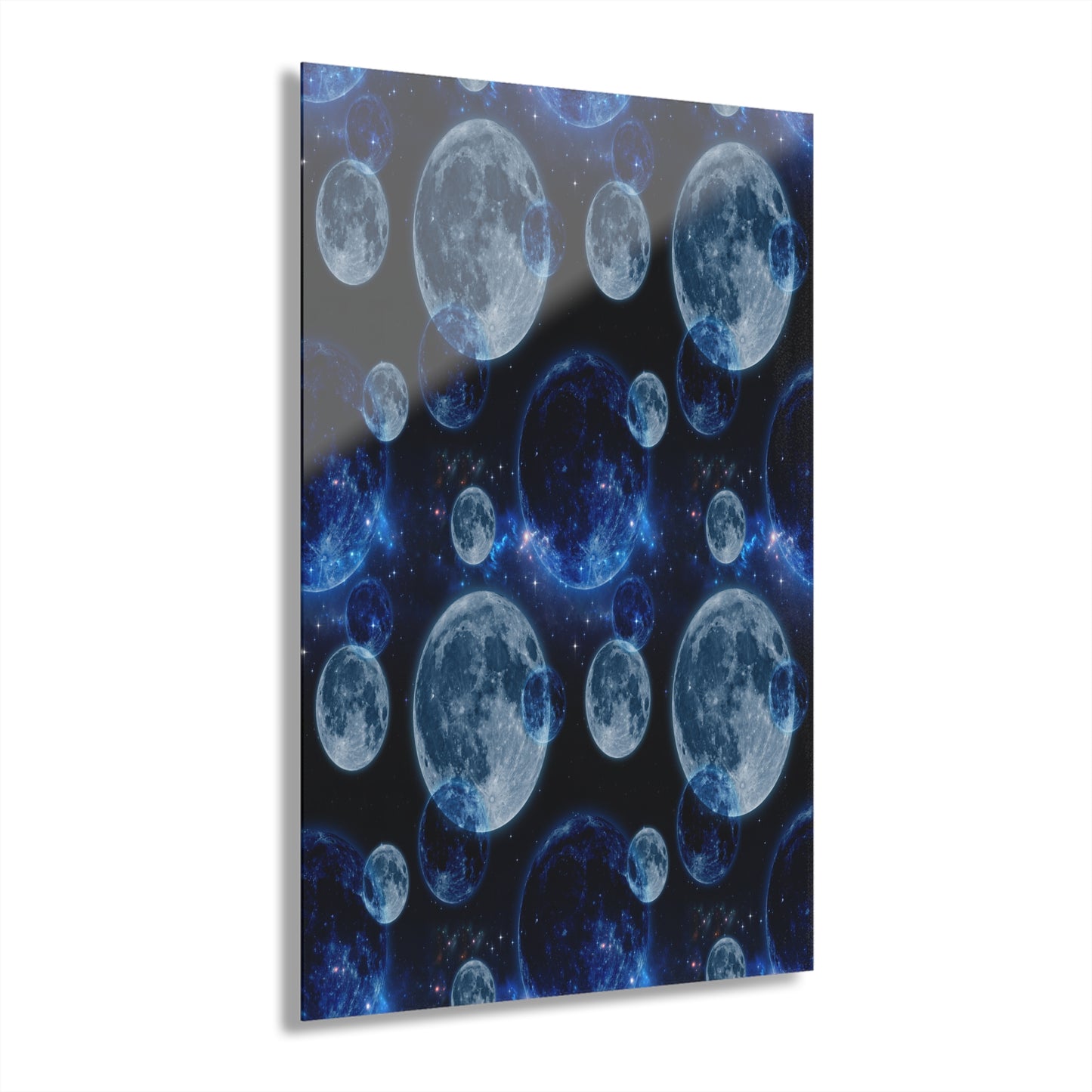 Moonlit Acrylic Wall Art Print - Celestial Decor, Luna Artwork, Space Lovers Gift, Modern Home Aesthetic, Gifting for Occasions