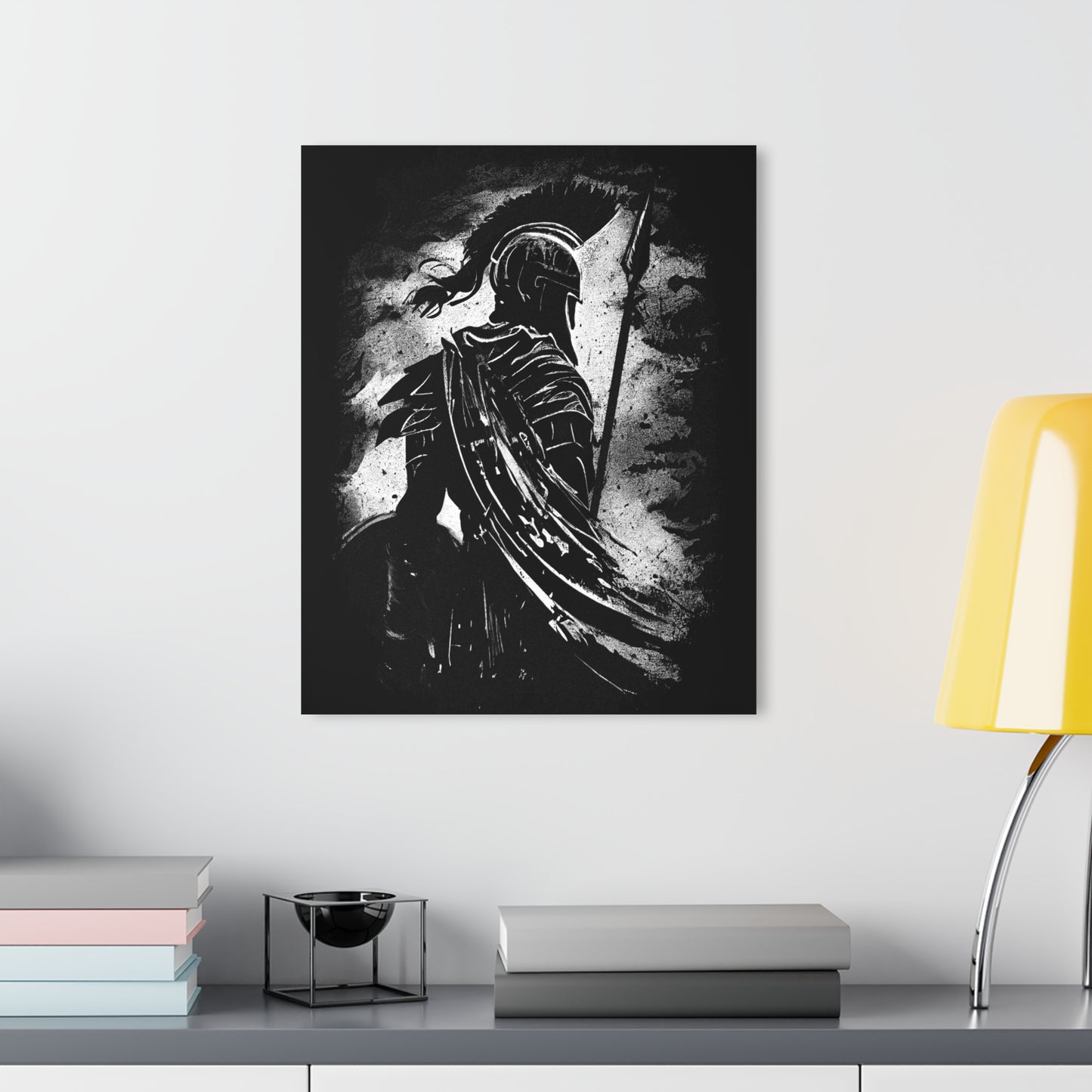Heroic Knight Acrylic Wall Art, Fantasy Decor, Modern Home Wall Art, Perfect for Gaming Room, Unique Gift, Cleat Hanging Art