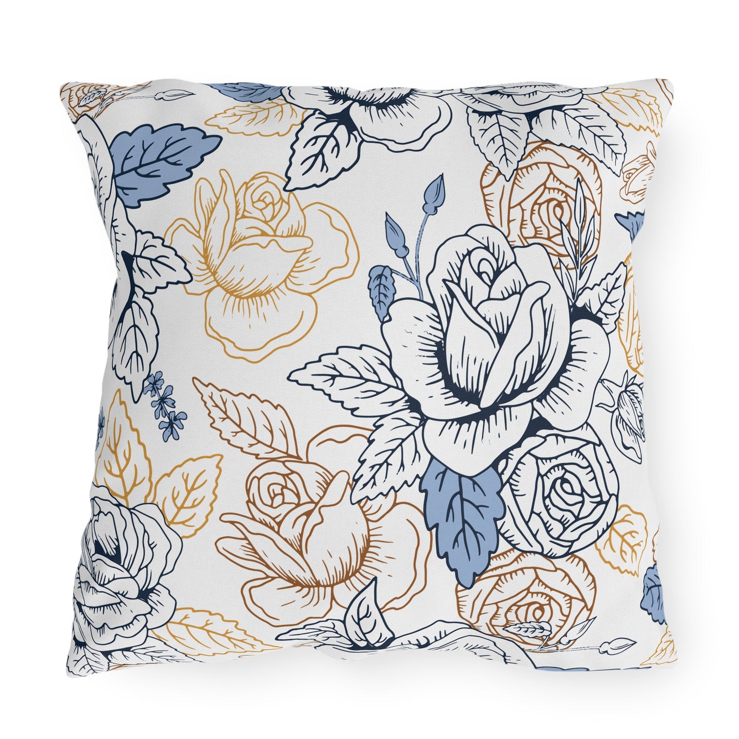 Elegant Floral Outdoor Pillows, Garden Decor, Throw Cushion, Patio Accessories, Home Decor, Spring/Summer Decor