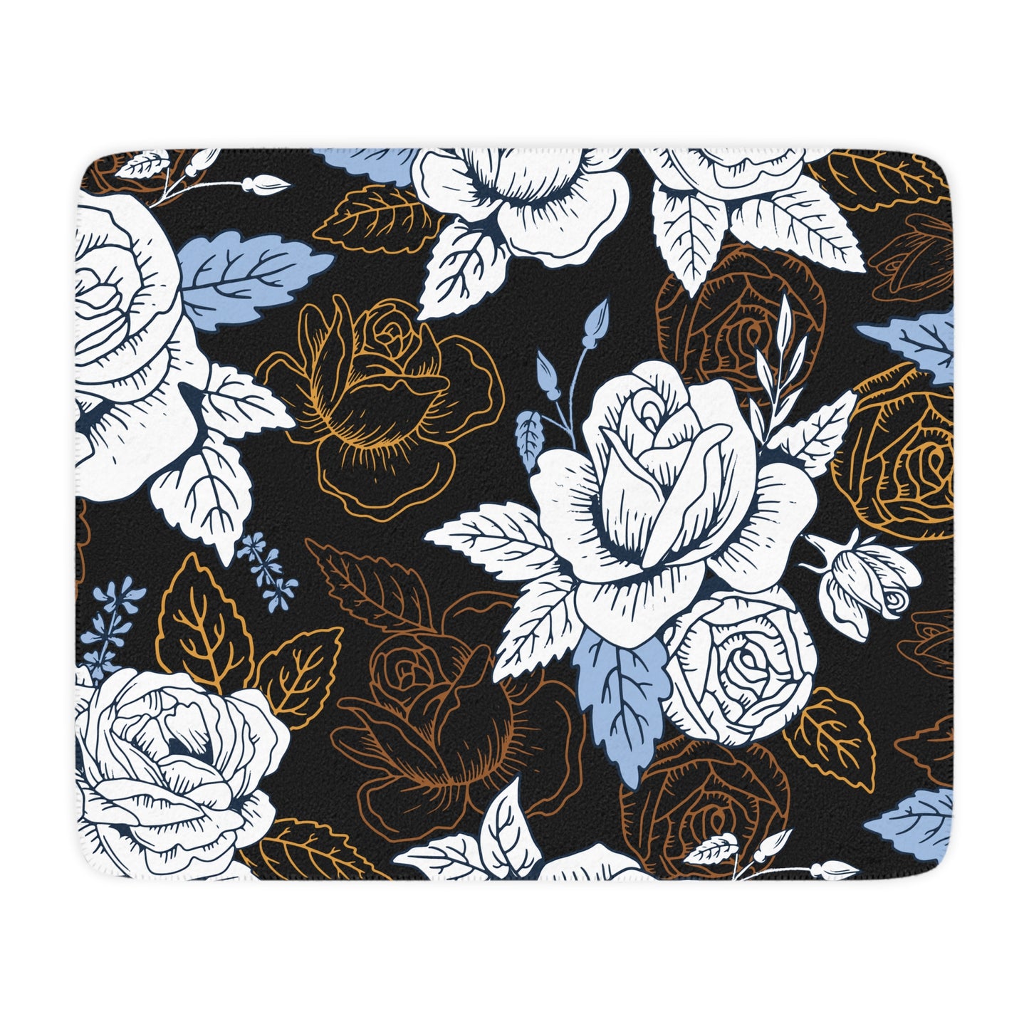Cozy Floral Sherpa Blanket | Ideal for Home Decor, Gift for Her, Winter Comfort, Living Room Throw, Soft and Warm