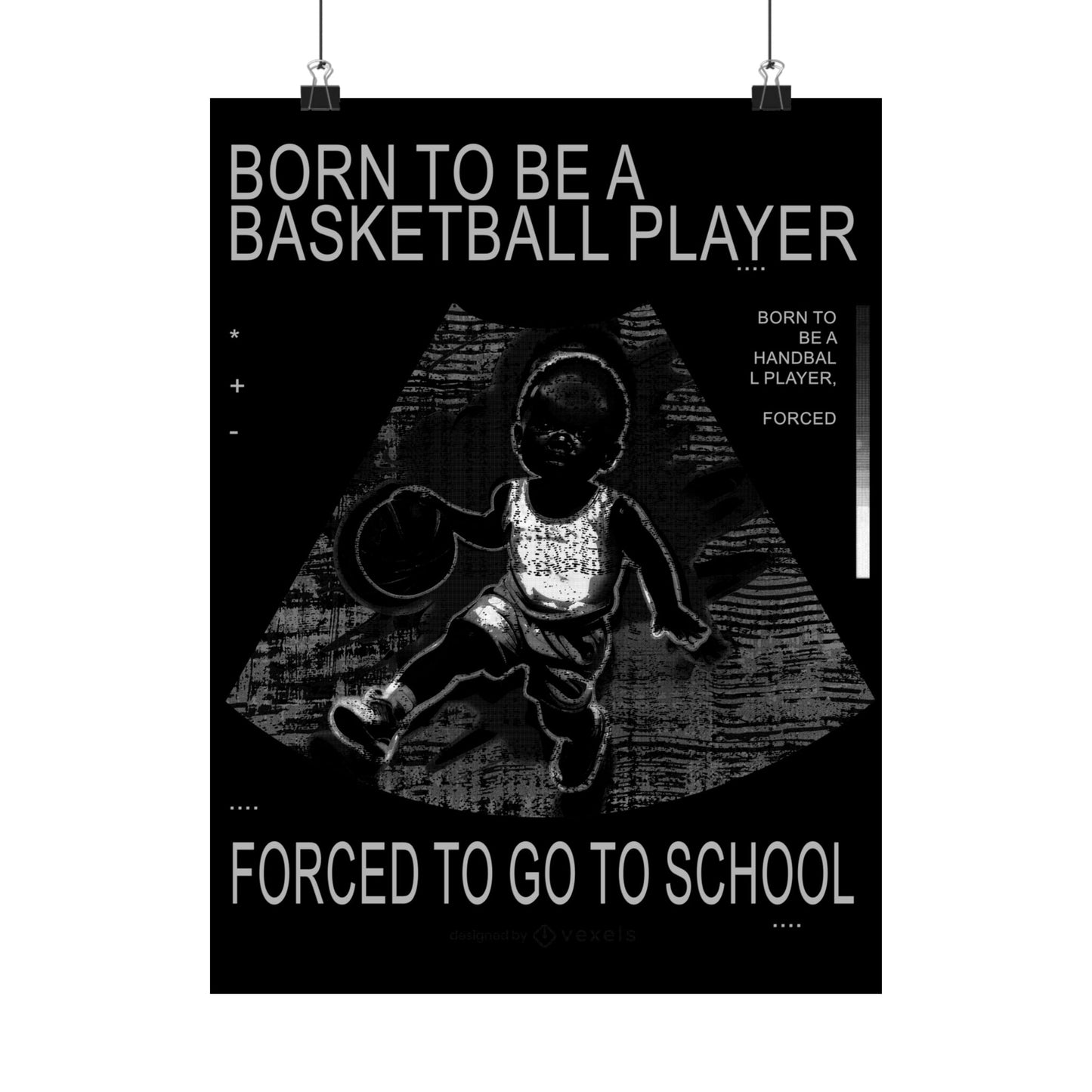 Basketball Poster Print, Motivational Wall Art, Unique Gift for Players, School Decor, Sports Enthusiast, Inspirational Quote