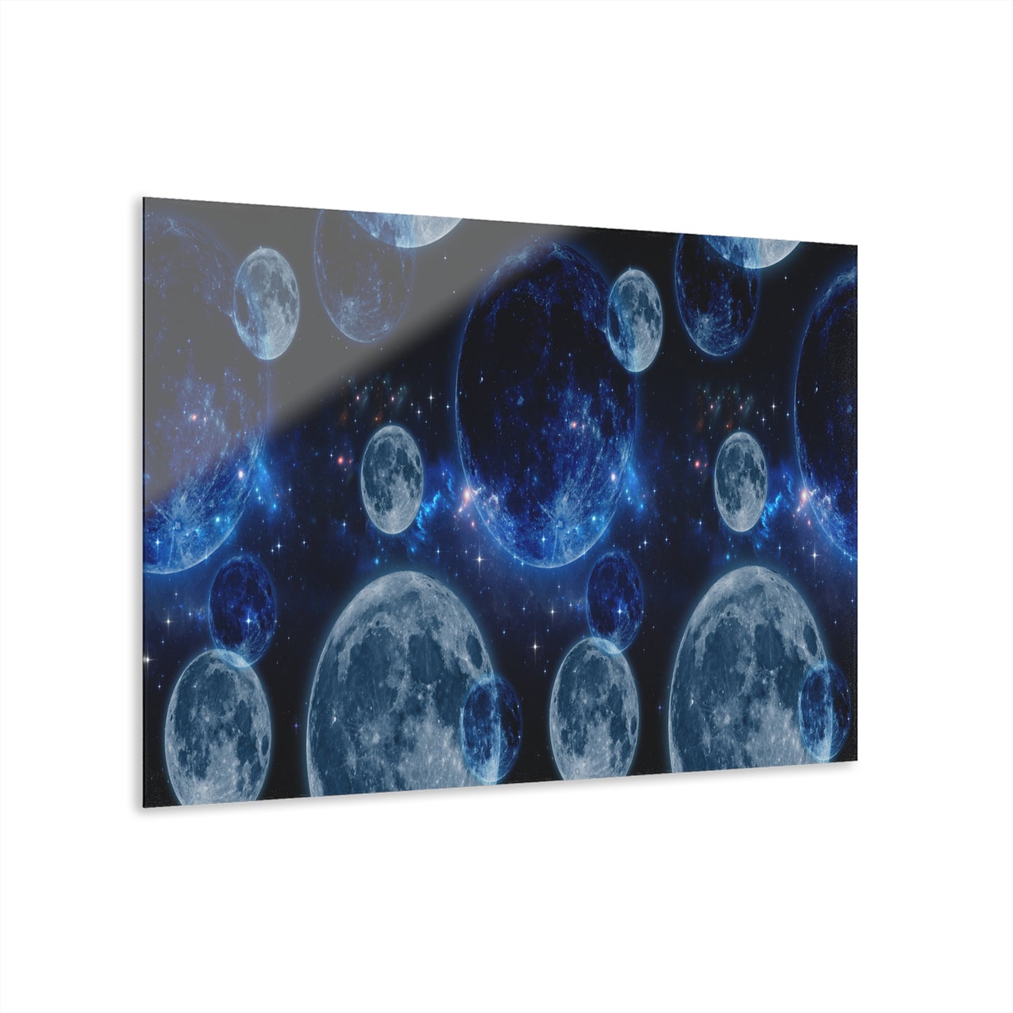 Moonlit Acrylic Wall Art Print - Celestial Decor, Luna Artwork, Space Lovers Gift, Modern Home Aesthetic, Gifting for Occasions