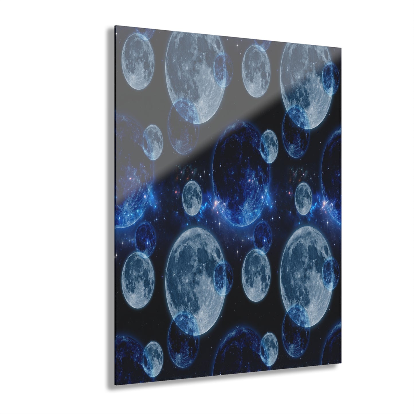Moonlit Acrylic Wall Art Print - Celestial Decor, Luna Artwork, Space Lovers Gift, Modern Home Aesthetic, Gifting for Occasions