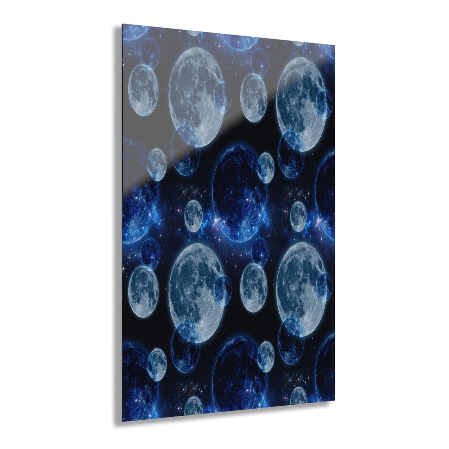 Moonlit Acrylic Wall Art Print - Celestial Decor, Luna Artwork, Space Lovers Gift, Modern Home Aesthetic, Gifting for Occasions