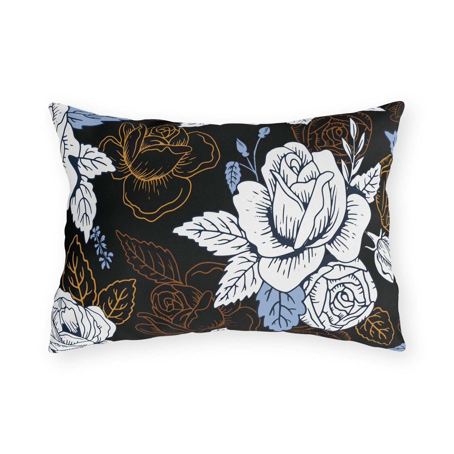 Elegant Floral Outdoor Pillows, Garden Decor, Throw Cushion, Patio Accessories, Home Decor, Spring/Summer Decor