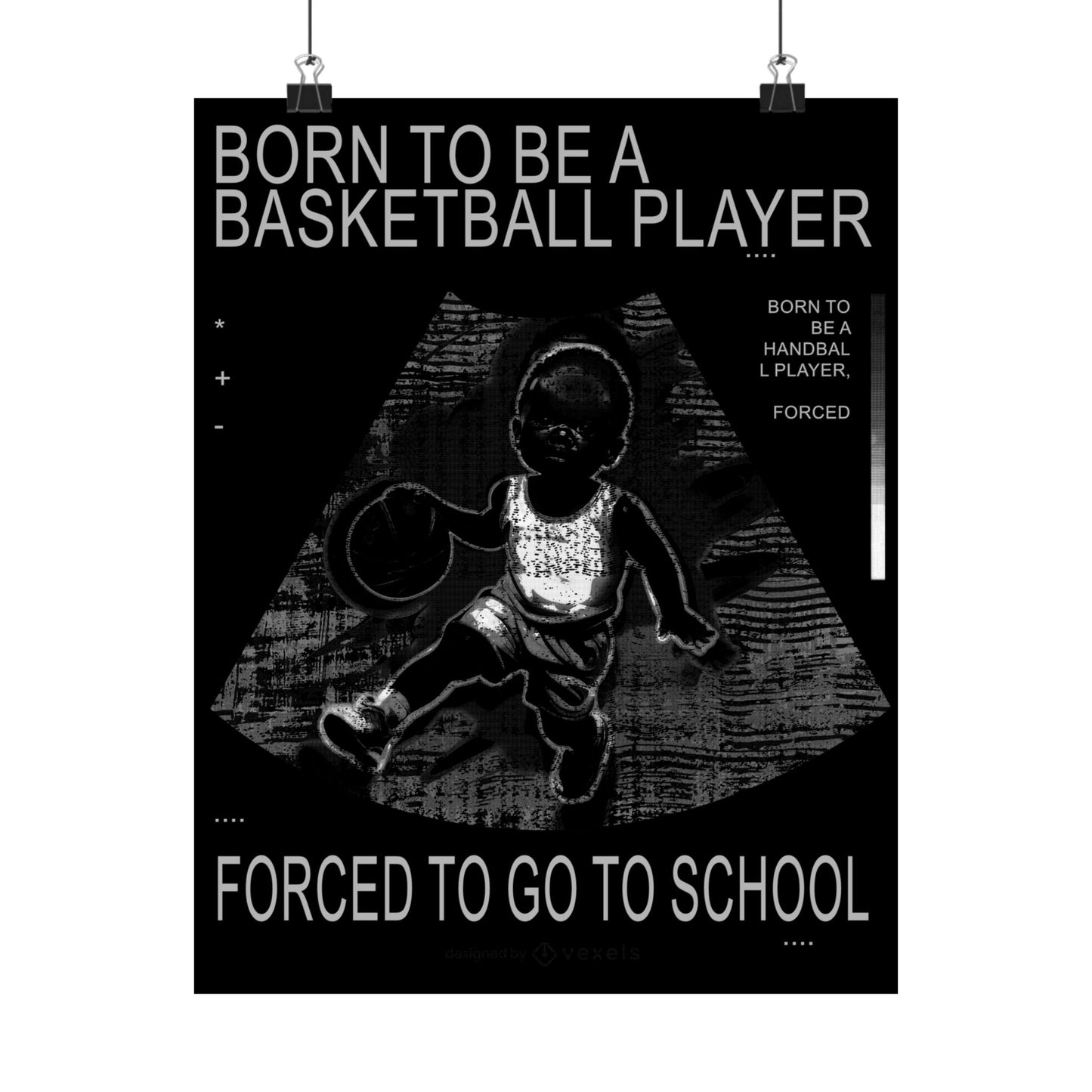 Basketball Poster Print, Motivational Wall Art, Unique Gift for Players, School Decor, Sports Enthusiast, Inspirational Quote