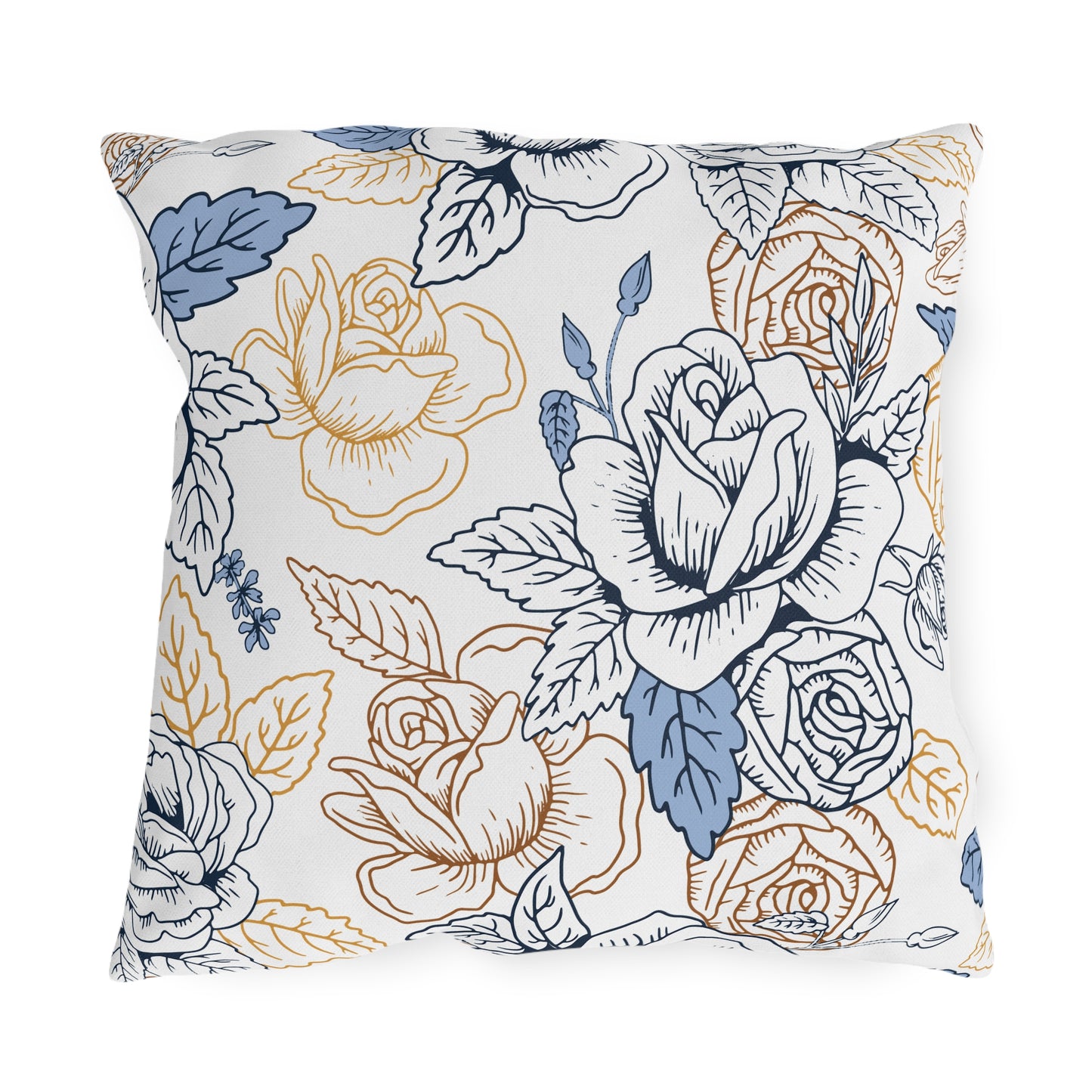 Elegant Floral Outdoor Pillows, Garden Decor, Throw Cushion, Patio Accessories, Home Decor, Spring/Summer Decor