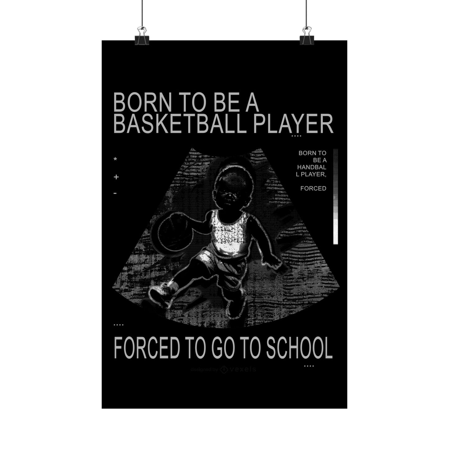 Basketball Poster Print, Motivational Wall Art, Unique Gift for Players, School Decor, Sports Enthusiast, Inspirational Quote