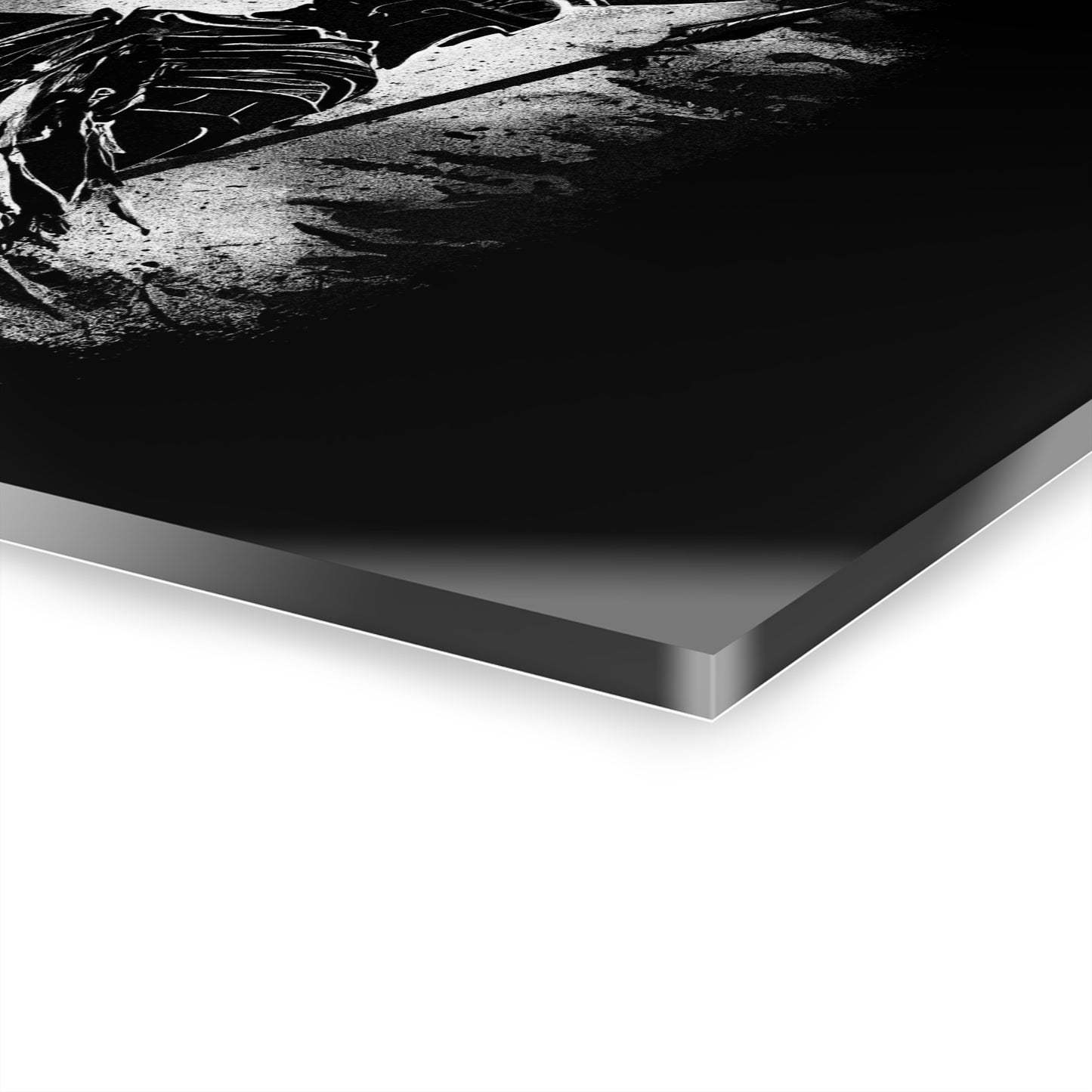 Heroic Knight Acrylic Wall Art, Fantasy Decor, Modern Home Wall Art, Perfect for Gaming Room, Unique Gift, Cleat Hanging Art