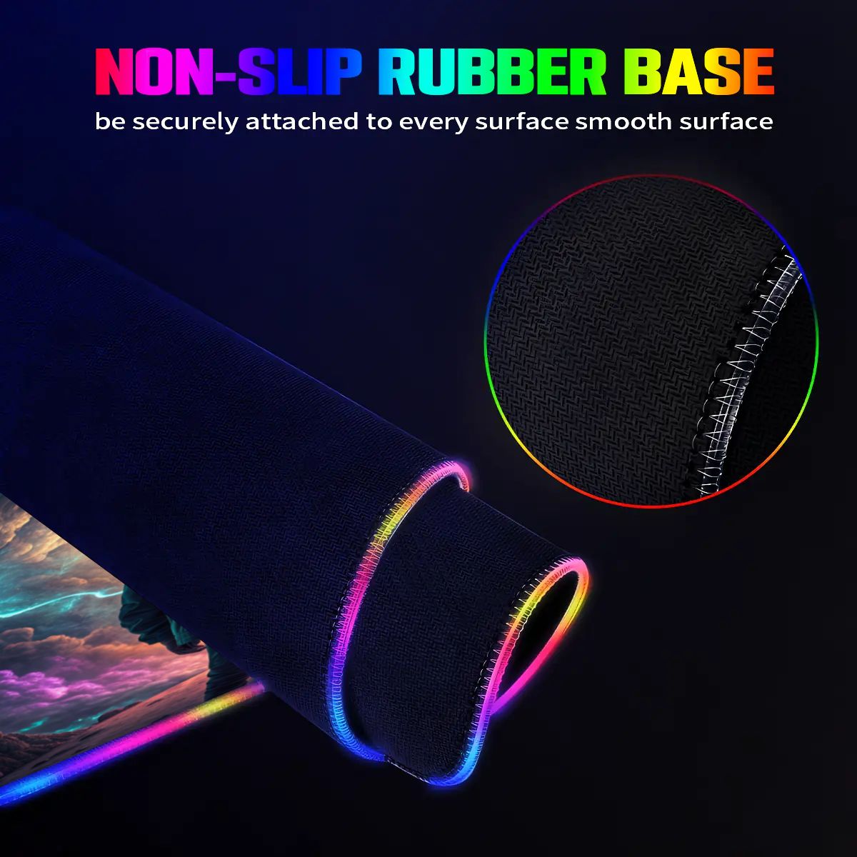 VR Gamer Wireless Charging RGB Mouse Pad (8:3)