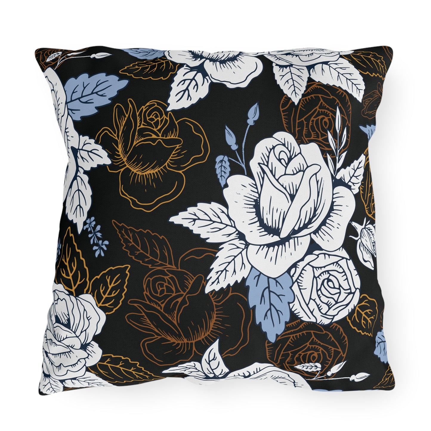 Elegant Floral Outdoor Pillows, Garden Decor, Throw Cushion, Patio Accessories, Home Decor, Spring/Summer Decor