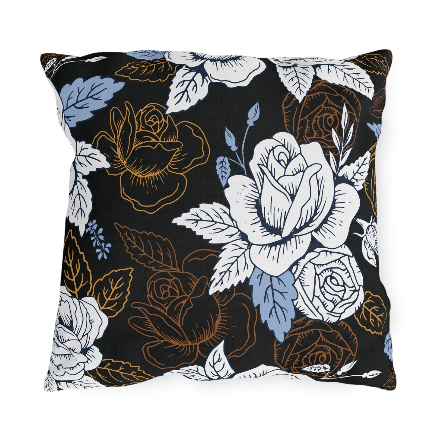 Elegant Floral Outdoor Pillows, Garden Decor, Throw Cushion, Patio Accessories, Home Decor, Spring/Summer Decor
