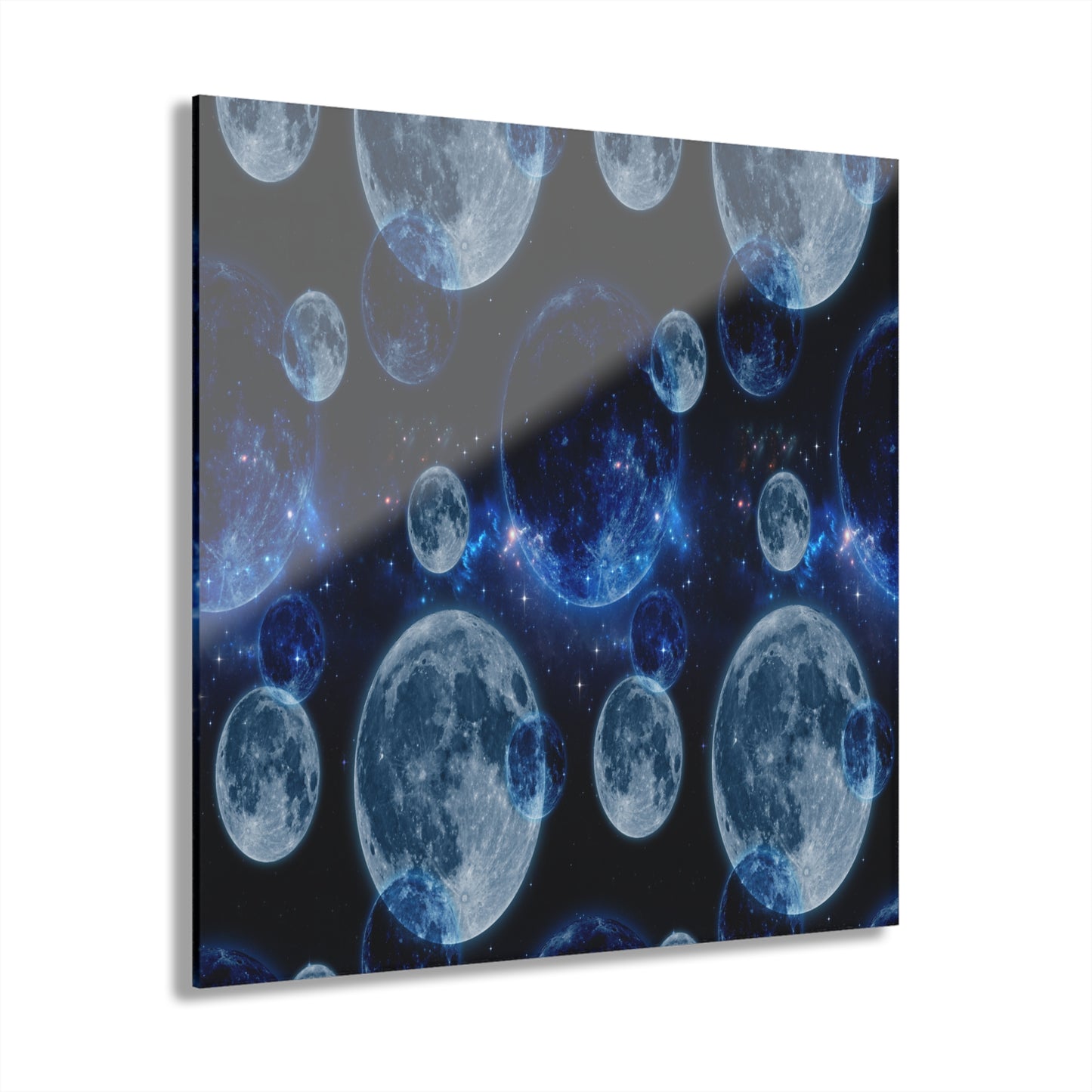 Moonlit Acrylic Wall Art Print - Celestial Decor, Luna Artwork, Space Lovers Gift, Modern Home Aesthetic, Gifting for Occasions