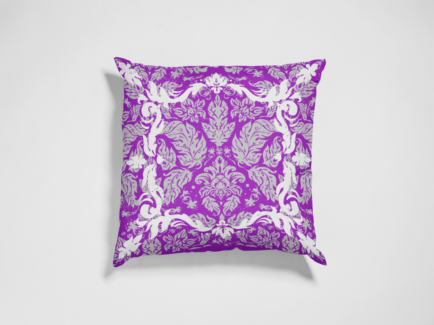 Elegant Damask Throw Pillow, Sophisticated Decor Cushion for Living Room, Bedroom, Wedding Gift, Home Comfort, Decorative Accent