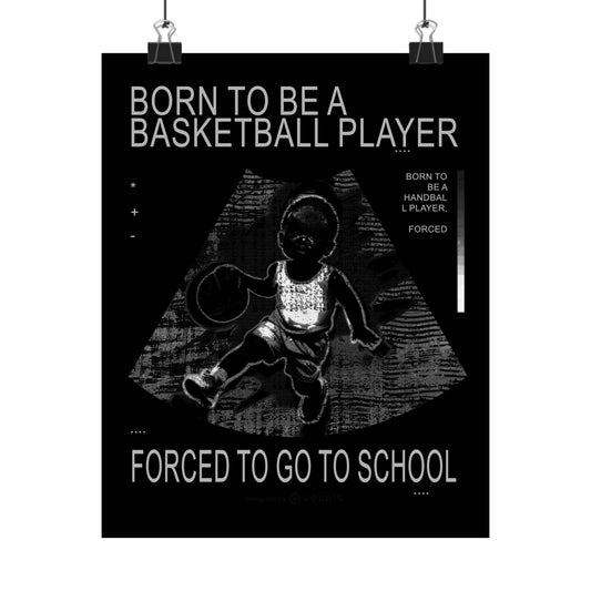 Basketball Poster Print, Motivational Wall Art, Unique Gift for Players, School Decor, Sports Enthusiast, Inspirational Quote