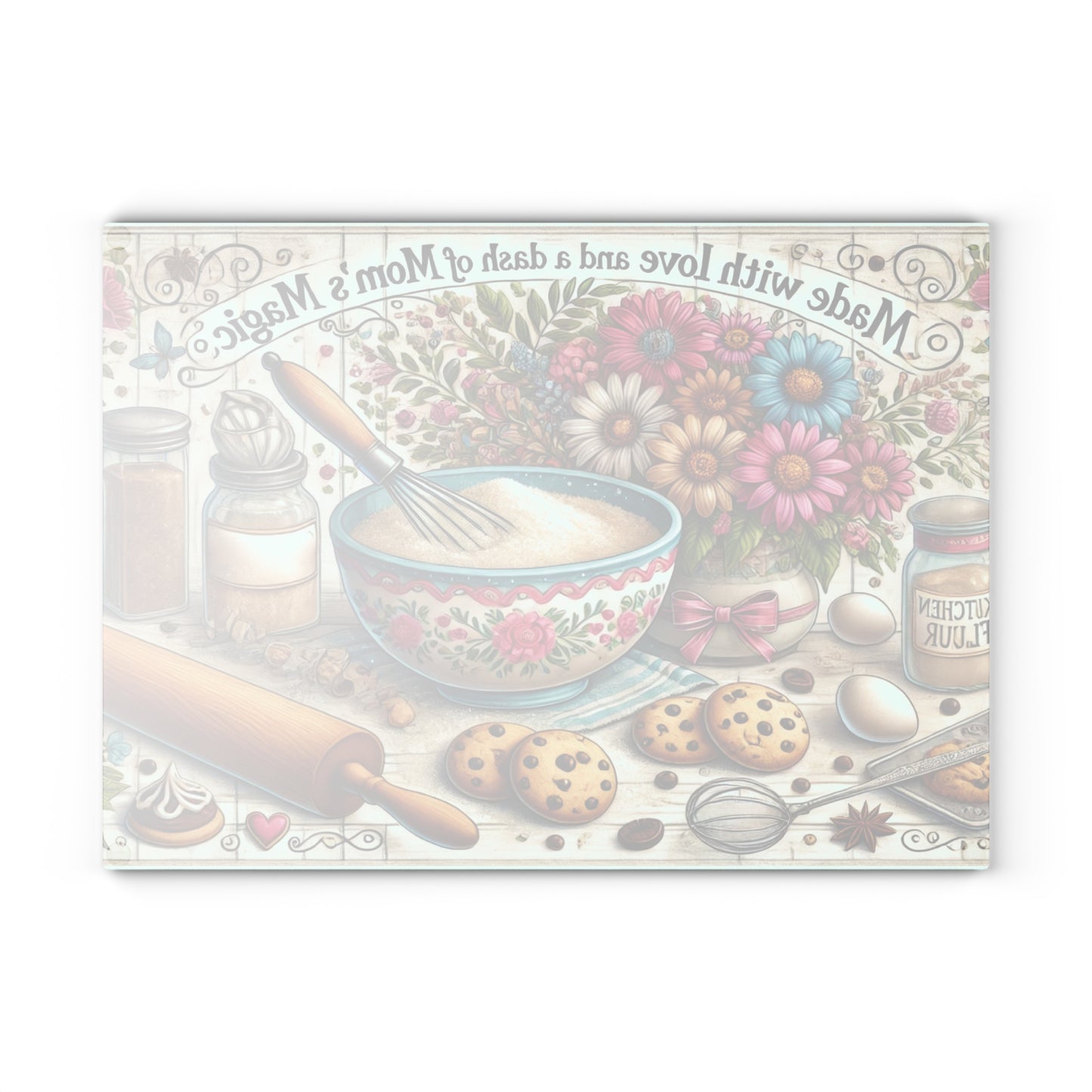 Charming Kitchen Glass Cutting Board | Made with Love Design | Perfect for Gift Giving, Baking Enthusiasts, Home Decorating, Mother's [...]