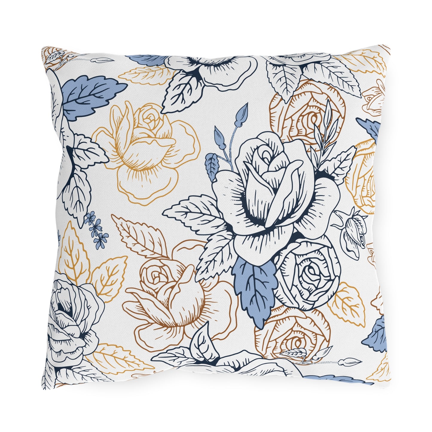 Elegant Floral Outdoor Pillows, Garden Decor, Throw Cushion, Patio Accessories, Home Decor, Spring/Summer Decor
